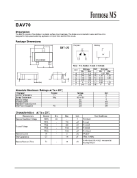 Datasheet BAV70 manufacturer Formosa